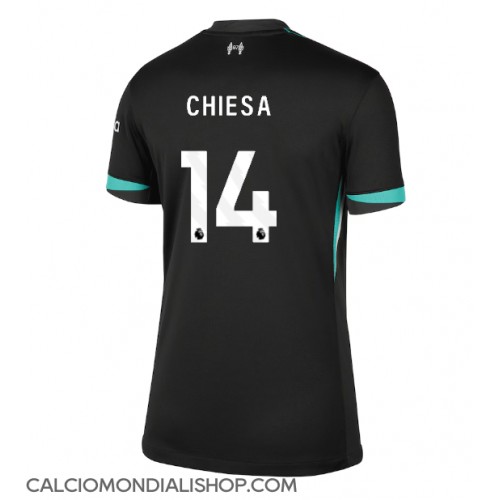 Maglie da calcio Liverpool Federico Chiesa #14 Seconda Maglia Femminile 2024-25 Manica Corta